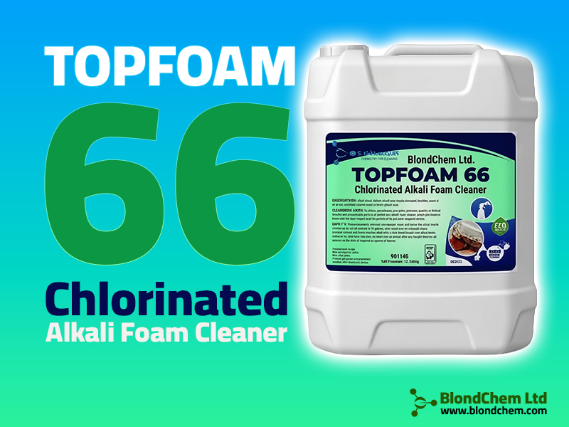 TOPFOAM 66: Chlorinated Alkali Foam Cleaner